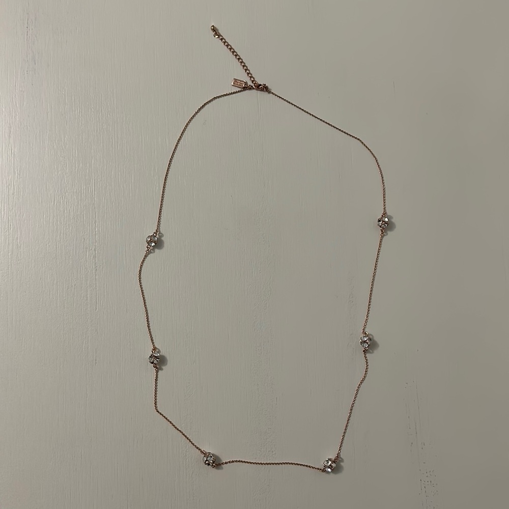 Kate Spade Lady Marmalade rose gold necklace